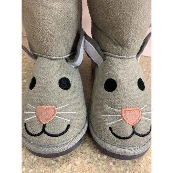 MUKS LUKS Gray Bonnie Bunny Boot - Unisex SIZE 9 and 10 - Picture 3 of 10